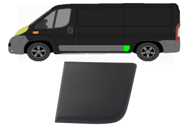 Seitenleiste für Citroen Jumper 2006 - 2014 kurzer Radstand hinten links