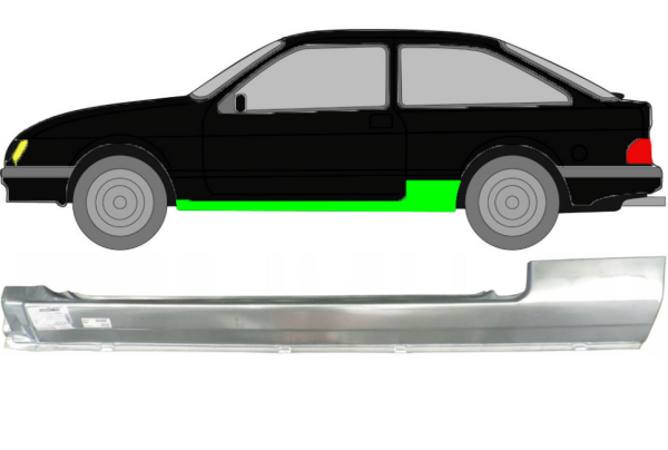 Vollschweller für Ford Sierra 3 Türer 1982 - 1993 links