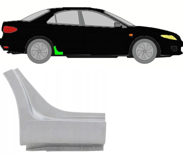 Schweller Hinterteil für Mazda 6 GG GY 2002 - 2007 rechts