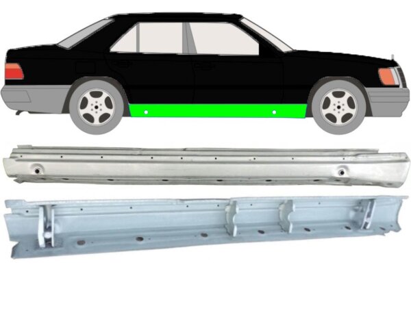 Schweller mit Verstärkung für Mercedes E – Klasse W124 1984 – 1996 rechts