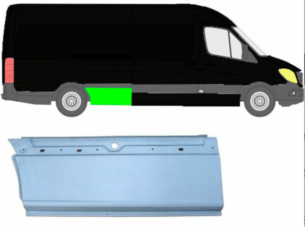 Kotflügel für Mercedes Sprinter extra langer Radstand 2006 – 2021 hinten rechts