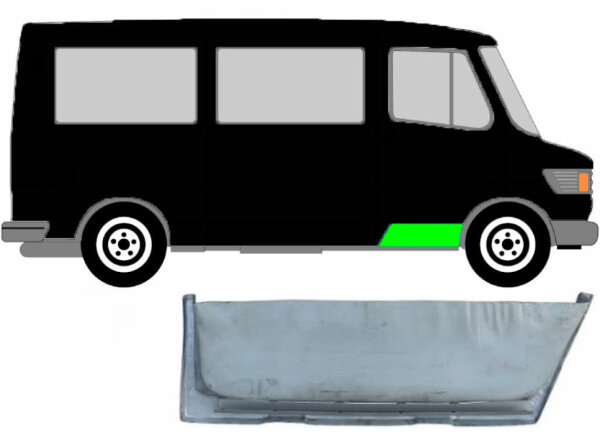 Innere Türleiste für Mercedes T1 207 – 410 1977 – 1995 vorne rechts