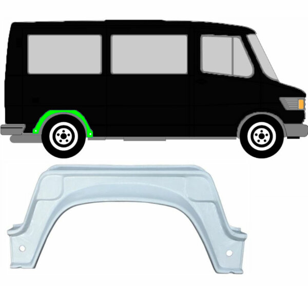 Radlauf innen für Mercedes T1 207 – 410 1977 – 1995 rechts