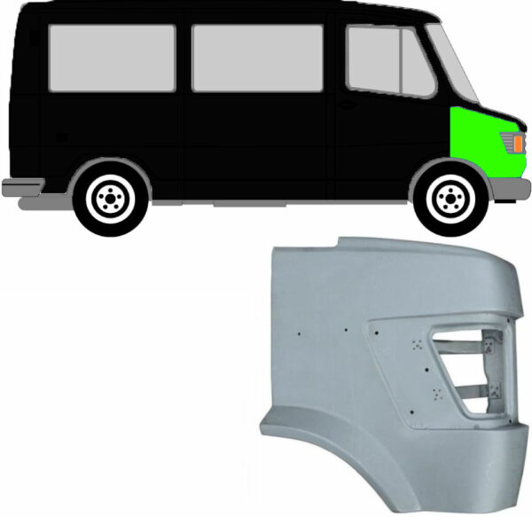 Kotflügel für Mercedes T1 207 – 410 1977 – 1995 vorne rechts