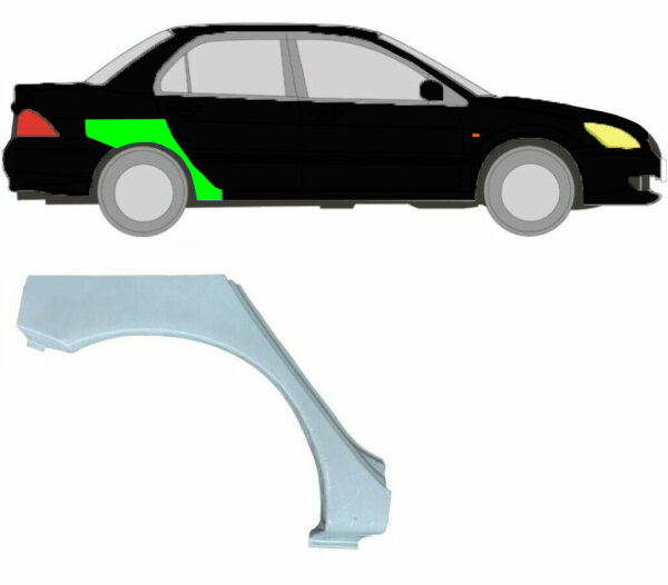 Radlauf für Mitsubishi Lancer 2003 – 2008 rechts