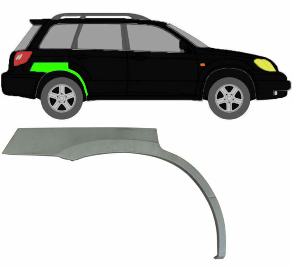 Radlauf für Mitsubishi Outlander 2001 – 2007 rechts