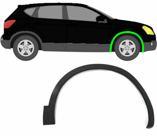 Radlaufverbreiterung für Nissan Qashqai 2007 – 2014 vorne rechts