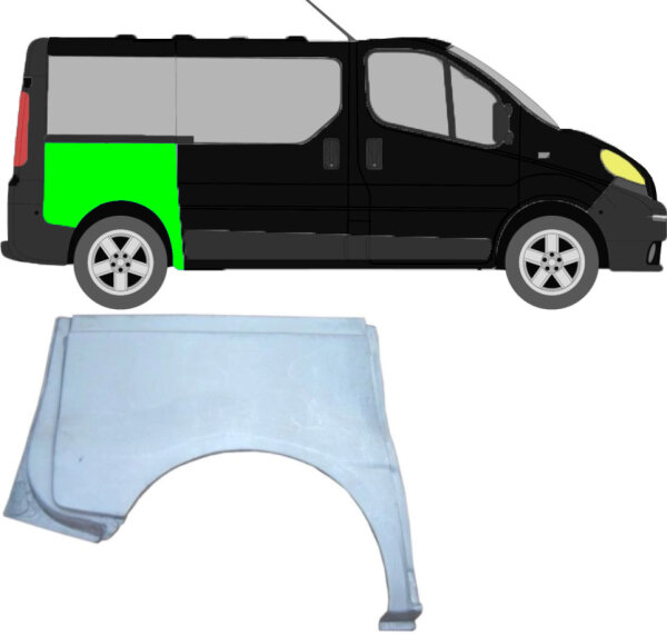 Kotflügel für Opel Vivaro 2001 – 2014 hinten rechts