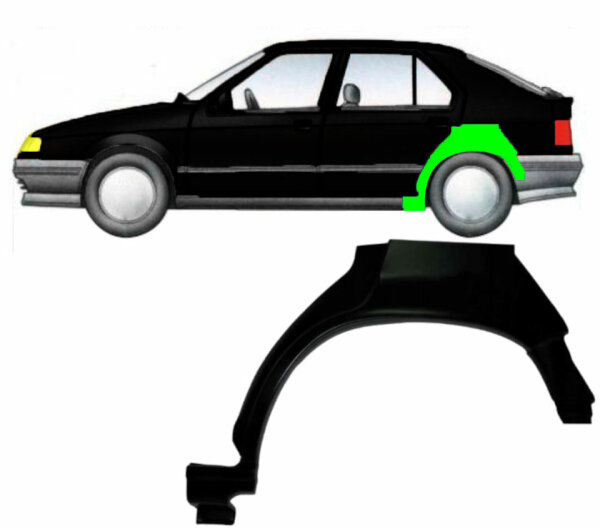 Radlauf für Renault 19 1988 – 1995 links