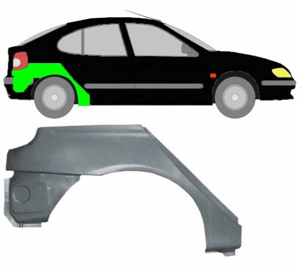 Radlauf für Renault Megane Coach I 1995 – 2003 rechts