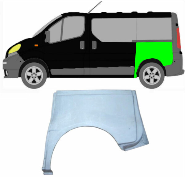 Radlauf für Renault Trafic kurzer Radstand 2001 – 2014 links