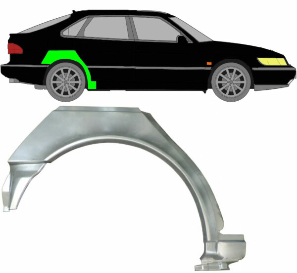 Radlauf für SAAB 900 5 Türer 1994 – 1998 rechts