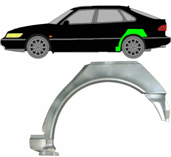 Radlauf für SAAB 900 5 Türer 1994 – 1998 links