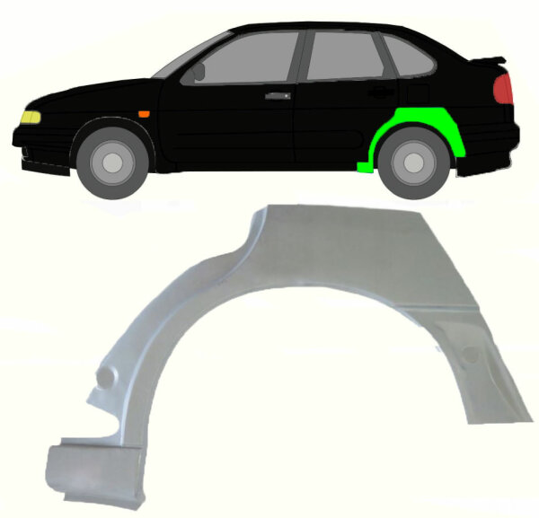 Radlauf für Seat Ibiza 5 Türer 1993 – 2002 links