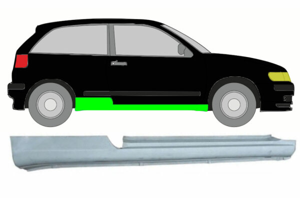 Vollschweller  für Seat Ibiza 3 Türer 1993 – 2002 rechts