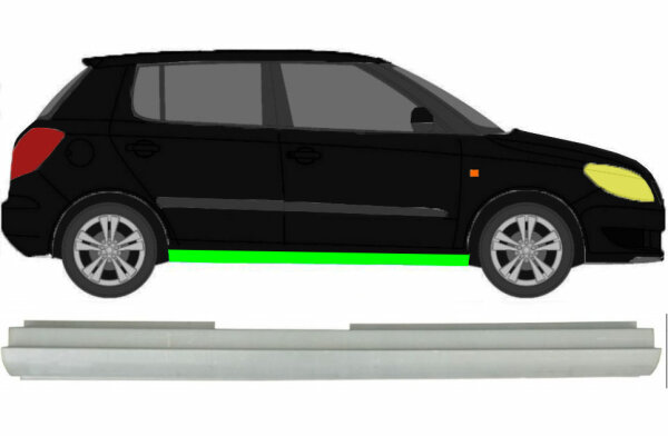 Schweller für Skoda Fabia II 2007 – 2015 rechts