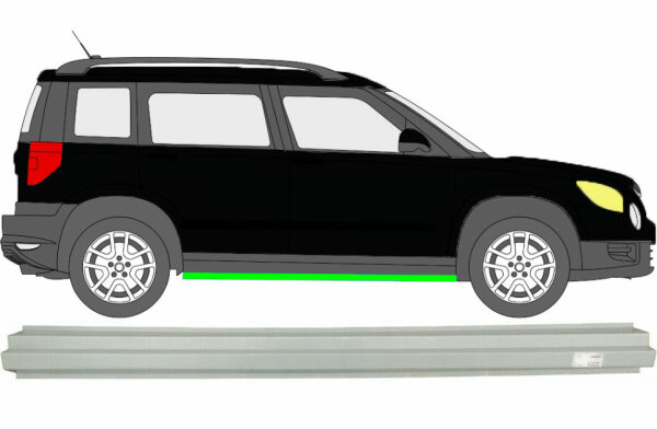 Schweller für Skoda Yeti 2009 – 2020 rechts