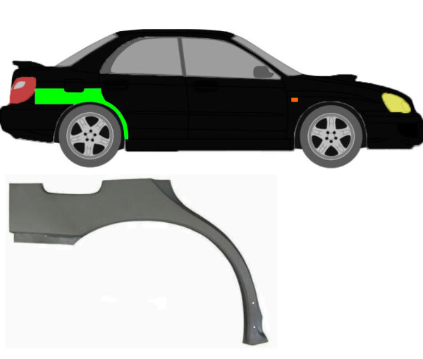 Radlauf für Subaru Impreza GD 2000 – 2007 rechts