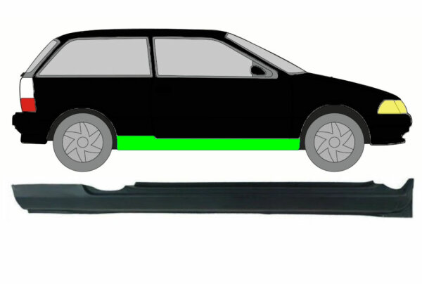 Schweller für Suzuki Swift 3 Türer 1988 – 2004 rechts