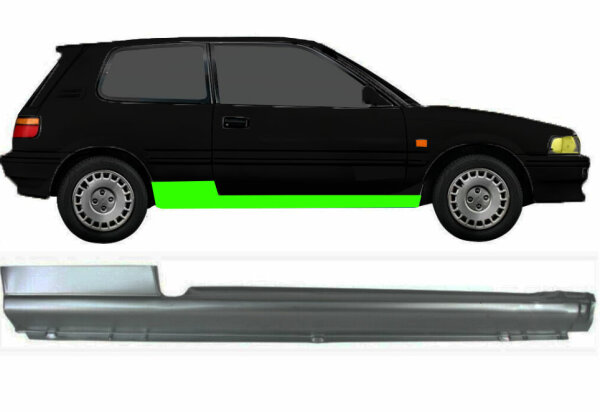 Schweller für Toyota Corolla 3 Türer 1987 – 1992 rechts