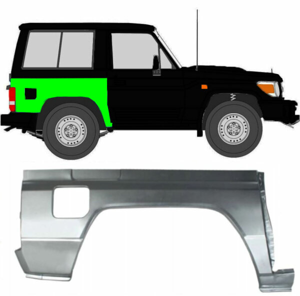 Kotflügel für Toyota Land Cruiser 1984 – 1993 hinten rechts