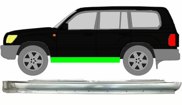 Vollschweller für Toyota Land Cruiser 1998 – 2007 links