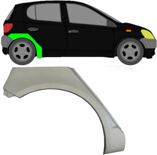 Radlauf für Toyota Yaris 5 Türer 1999 – 2005 rechts