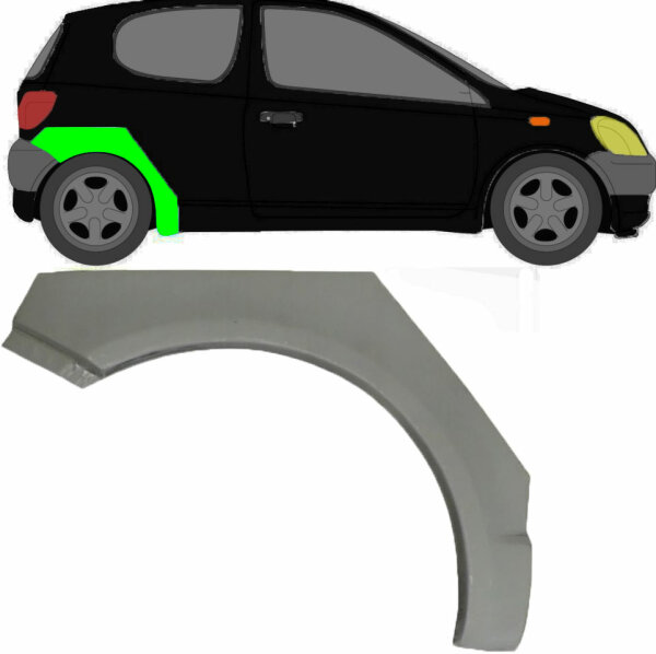 Radlauf für Toyota Yaris 3 Türer 1999 – 2005 rechts