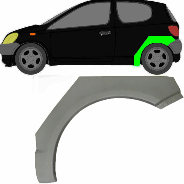 Radlauf für Toyota Yaris 3 Türer 1999 – 2005 links