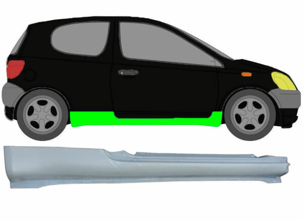 Schweller für Toyota Yaris 3 Türer 1999 – 2005 rechts