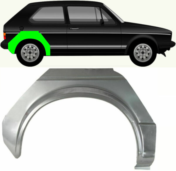 Radlauf für Volkswagen Golf 1 3 Türer 1974 – 1985 rechts