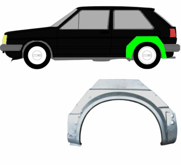 Radlauf für Volkswagen Golf 2 3 Türer 1982 – 1992 links