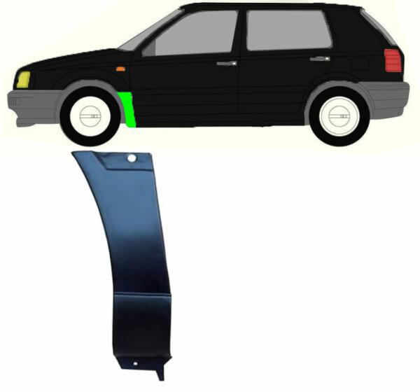 Kotflügel für Volkswagen Golf 3 1991 – 1998 vorne links