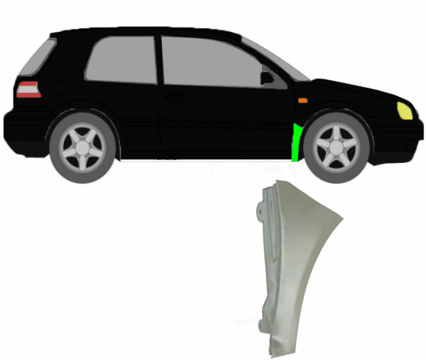 Kotflügel für Volkswagen Golf 4 1997 – 2006 vorne rechts