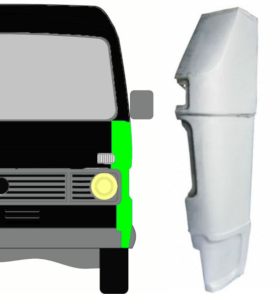 Stoßstangenecke für Volkswagen LT 1975 – 1996 vorne rechts