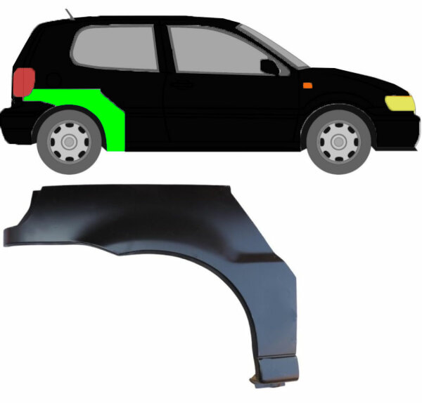 Radlauf für Volkswagen Polo 3 Türer 1999 – 2001 rechts