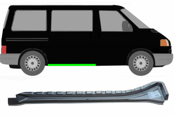 Schiebetürleiste innen für Volkswagen Transporter T4 1990 – 2003 rechts