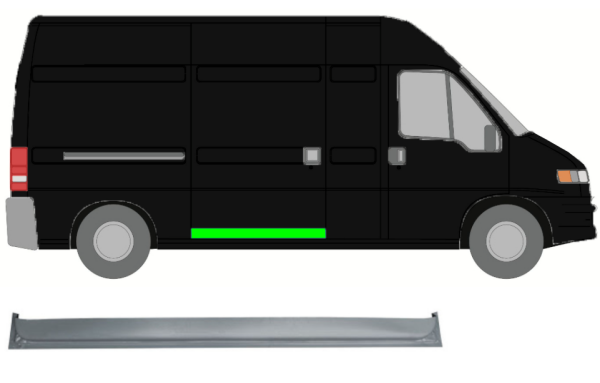 Schiebetür innen für Peugeot Boxer langer Radstand 1994 - 2006 rechts