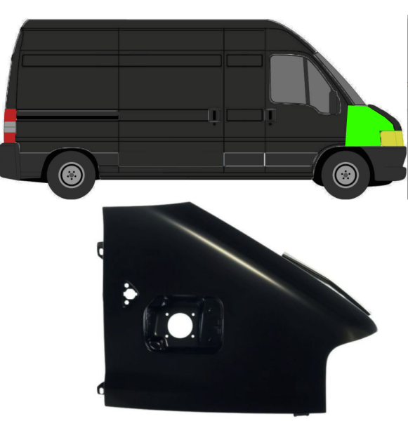 Kotflügel für Peugeot Boxer 2002 - 2006 vorne rechts