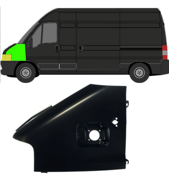 Kotflügel für Peugeot Boxer 2002 - 2006 vorne links