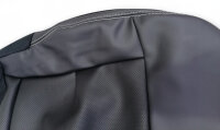 Sitzbezug Sitzfläche Vordersitz für Mercedes Benz W212 schwarz weiß Fahrerseite