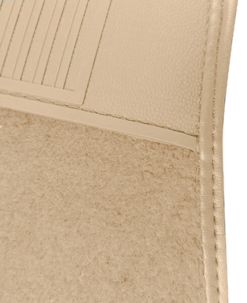 Teppichsatz Teppich für Mercedes SL R107 W107 Gummi Absatzschoner beige