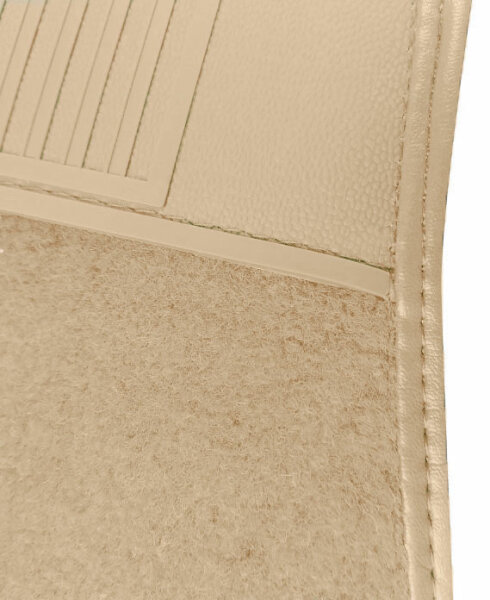 Teppichsatz Teppich für Mercedes SL107 R107/W107 Gummi Absatzschoner beige