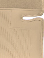 Teppichsatz Teppich für Mercedes SL R107 W107 Gummi Absatzschoner beige