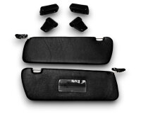 Sonnenblenden Sunvisor Paar mit Stangen & Clips für Mercedes SL R107 schwarz Linkslenker