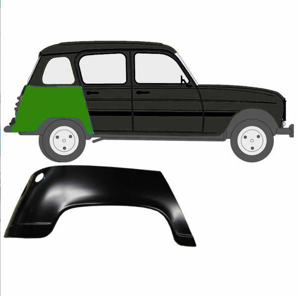 Kotflügel für Renault 4 1962-1993 rechts (hinten)