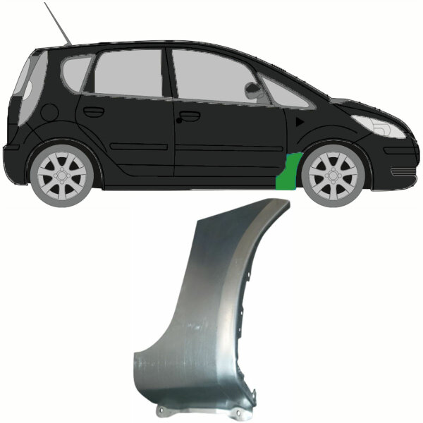 Vorderer Kotflügel für Mitsubishi Colt Z30 2004-2012 rechts