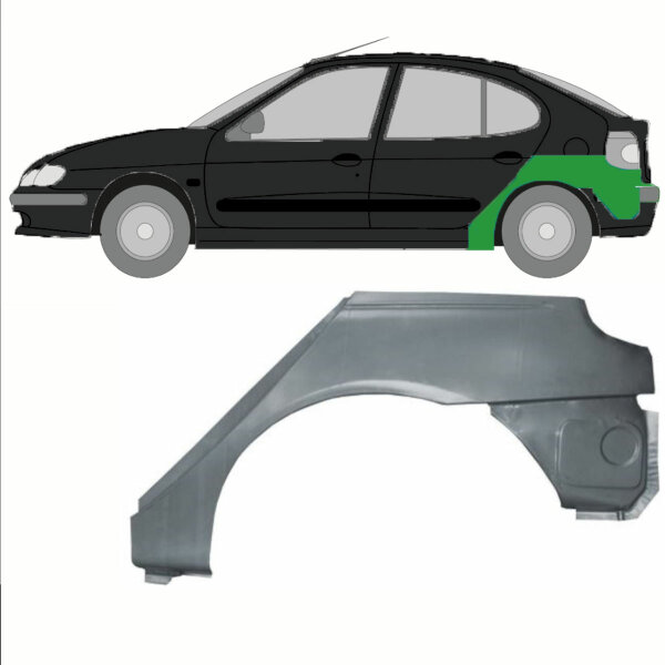 Radlauf für Renault Megane 1995-2003 links Hatchback