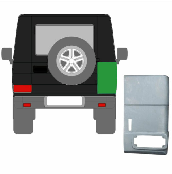 Hinterer Radlauf für Mitsubishi Galant 1996-2003 rechts Kombi