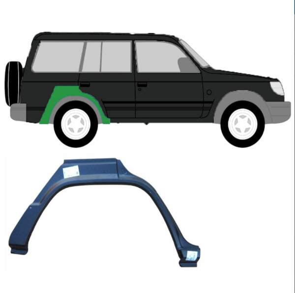 Hinterer Radlauf für Mitsubishi Pajero 1982-1992 rechts (4 Türer)